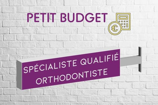 Petit Budget : Enseigne Drapeau Double Face Orthodontiste - DENTAL SIGN 